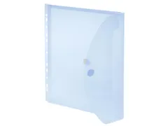 Foldersys Enveloptas Velcro Sluiting A4 Geperforeerd 11-gaats Blauw