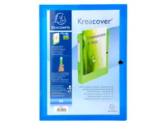 Klasseerdoos Elastobox A4 PP Kreacover rug 40mm assorti