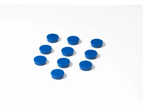Memomagneten Blauw 25mm Doos 10 stuks