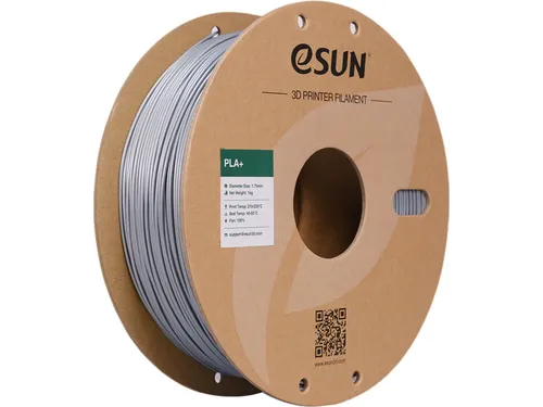 eSUN PLA+ 3D printer Filament 1,75mm Zilver 1kg