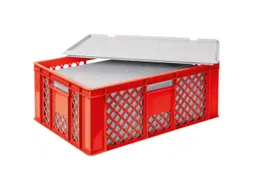 Euronorm-stapelbak,m. isoleerbox,HxLxB 240x600x400mm,43/20,4l,HDPE
