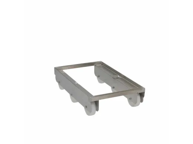 RVS transportwagen,draagverm. 300kg,laadvl. LxB 600x400mm