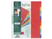 Tabbladen glanskarton 225g 12-delig A4 maxi Assorti