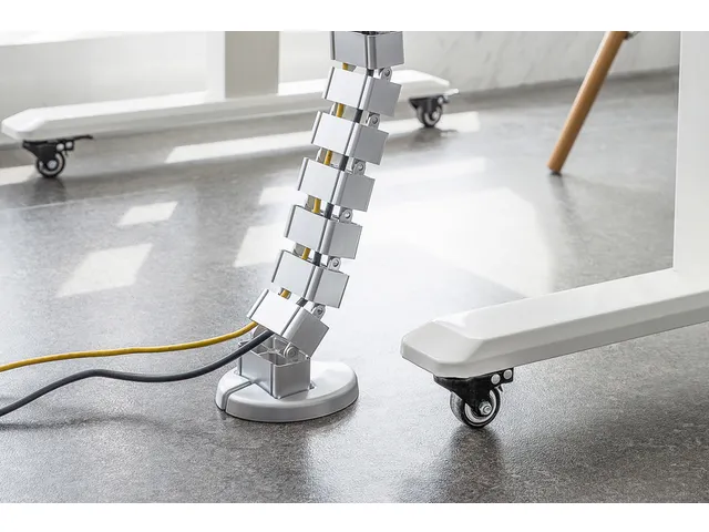 Système flexible de gestion des câbles longueur réglable 1,3m argen