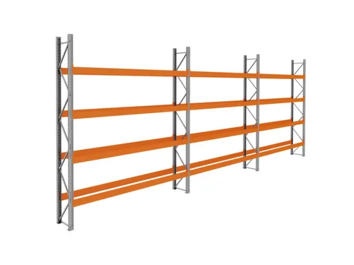 palletstelling,basis+2xaanbouw,HxBxD 4620x11200x750mm,vakl. 3400kg
