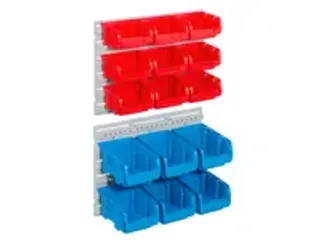 OUTLET sleufplaat m. bakken HxBxD 340x385x130mm 15bakken bakken ROOD/B - 1