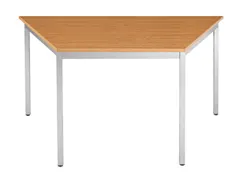 Tafel Trapeziumvormig 120x60 Cm Frame Aluminium Blad Kersenhout