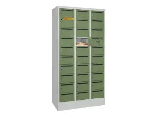 Postsorteerkast 1850x930x500mm 3x10 Vakken Ral7035 Front Ral6011 - 1