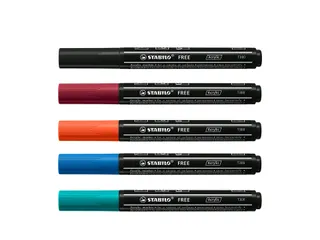 Acrylmarker STABILO Free Acrylic T300 Urban assorti 2-3mm - 4