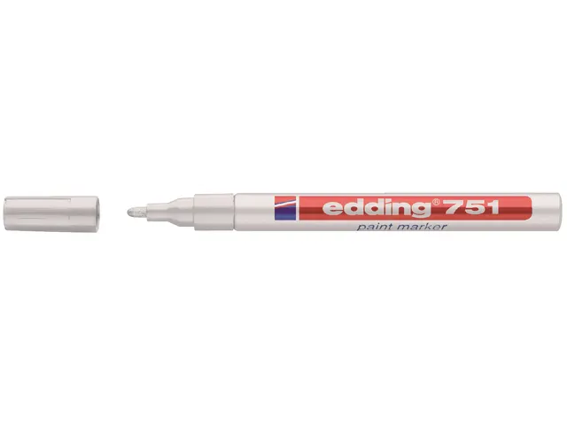 Viltstift edding 751 lakmarker rond wit 1-2mm blister