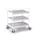 Tafelwagen Draagverm. 150kg Laadvl. Lxb 785x500mm 3 Etages Puurwit