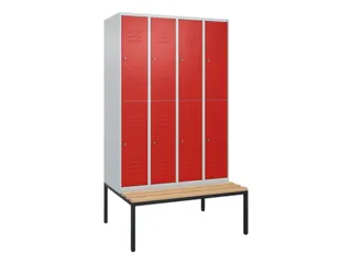Dubbeldekse dekenkist,HxBxD 2120x1200x815mm,4x2vak.,vak B 300mm - 1