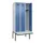 locker met bank,HxBxD 2120x900x815mm,3vak,vak B 300mm,draaigrendel
