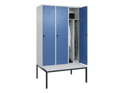 locker voor scheiding van kleding,HxBxD 2120x1200x815mm,3vak