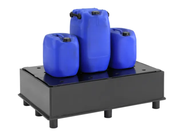 Opvangbak Hdpe Bxdxh 1270x870x400mm V. 2x220l M. Poten Pe Plaat