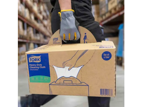 Reinigingsdoek Tork Heavy-Duty W7 vel dosering 120 doeken wit 530176