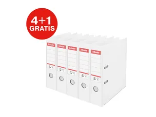 Ordner Esselte No.1 72mm PP 30% gerecycled folie Multipack wit 5 stuks - 3
