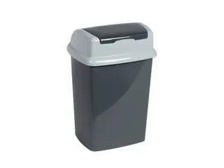 9520587 Afvalbak MAULswing 5L kunststof 20x16x29cm donkergrijs - 6