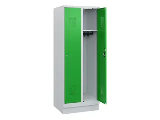 schoollocker,HxBxD 1630x600x500mm,2vak,vak B 300mm,cil.-slot,sokkel - 1