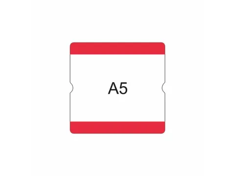 beschrijfbare hoes,markering HxB 216x231mm,PVC,rood