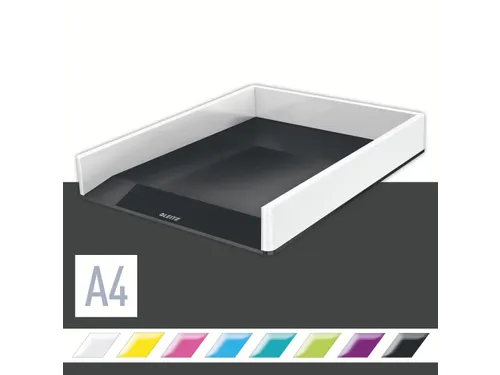 Brievenbak Leitz WOW A4 wit/zwart