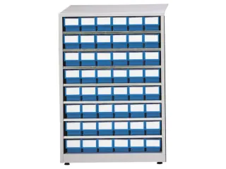 Stellingkast Hxbxd 410X605X870Mm 48Bakken Blauw Frame Ral7035 - 1