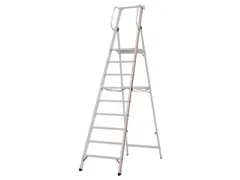 platformladder,bordes HxBxD 2110x440x400mm,9treden,aluminium