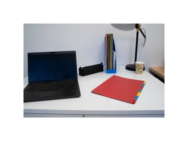 Sorteermap Harmonika 7 vak rood