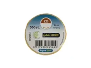 OUTLET Aqualabel Dagetiket Zondag Bruin 19mm 500 Stuks - 1