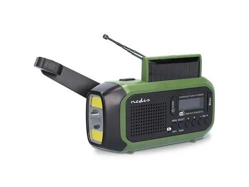 Noodradio Nedis DAB+ FM zonnepaneel