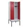 locker met bank,HxBxD 2120x800x815mm,2vak,vak B 400mm,draaigrendel