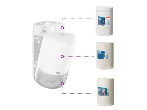 Tork 558000 Elevation M1 Mini Centerfeed Poetspapier Dispenser Wit