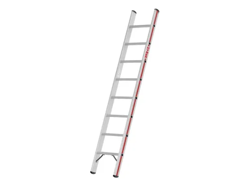 ladder,eenzijdig,8,verstevigde treden,balk L 2,22m,aluminium