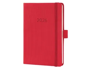 Weekagenda Conceptum A6 2026 (NL/FR/EN/DU) red Hardcover - 1