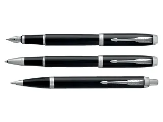 Rollerpen Parker IM Black Lacquer CT Finish Fijn Zwarte inkt - 6