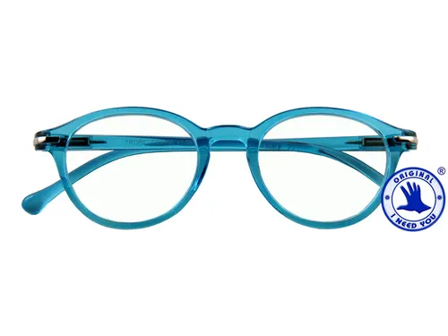 Leesbril I Need You +2.00 dpt Tropic blauw