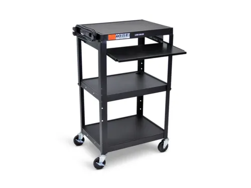 bijzetwagen,HxLxB 610-1060x610x460mm,zwart,3niveau(s)