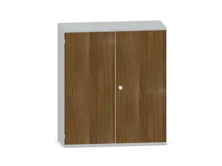 Kantoorkast 1150x1000x430mm Decor Romp Lichtgrijs Decor Front Noten - 1