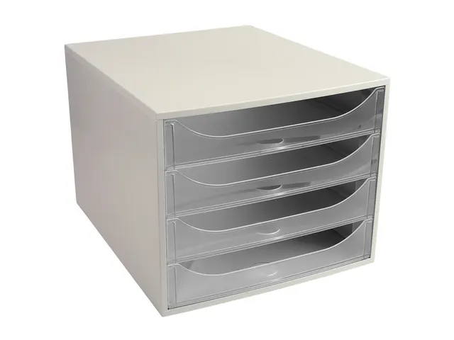 Ladenblok Ecobox 4 Laden Grijs A4+