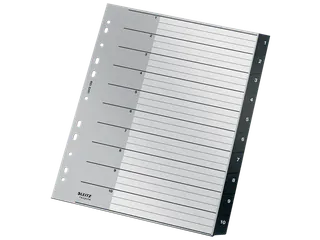 Tabblad Leitz Recycle A4 11-gaats 1-10 extra breed PP - 5