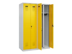 locker voor scheiding van kleding,HxBxD 1850x1200x500mm,4vak