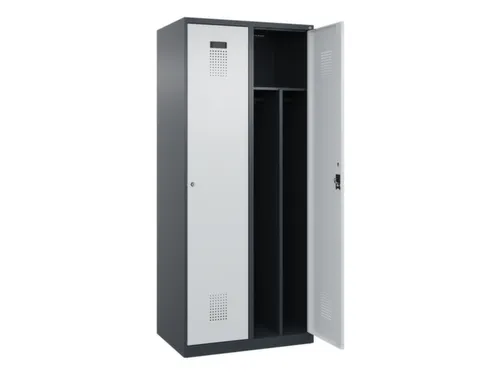 locker voor scheiding van kleding,HxBxD 1850x800x500mm,2vak