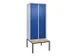 locker voor scheiding van kleding,HxBxD 2120x800x815mm,2vak