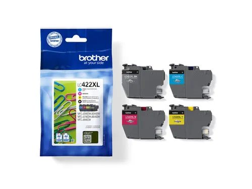 Brother LC-422XLVAL Inktcartridge Zwart + Kleur Voordeelpack