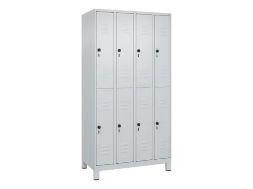 dubbeldekse locker,HxBxD 1950x1000x500mm,4x2vak.,vak B 250mm