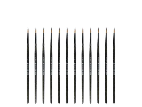 Penseel Kangaro Serie 340 rond Nr. 4 synthetisch doos 12 stuks