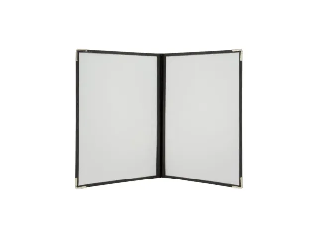 Menukaart Securit A4 2-delig voor 4 pagina's transparant 3 stuks