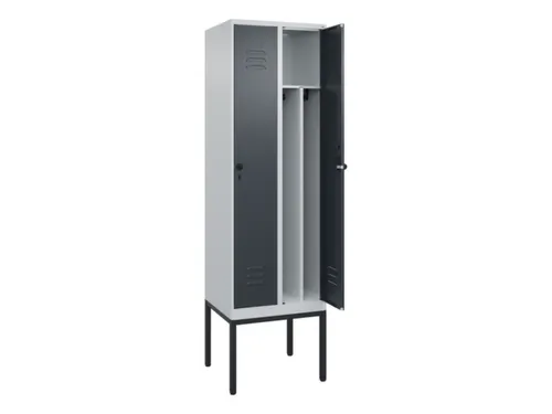 locker voor scheiding van kleding,HxBxD 2120x600x500mm,2vak