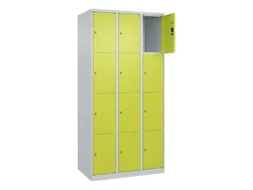 lockerkast,HxBxD 1850x900x500mm,3x4vakken,vak B 300mm,cil.-slot