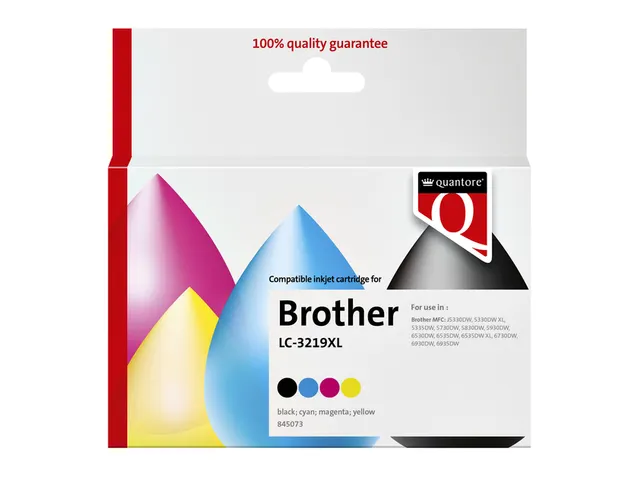 Inktcartridge Quantore alternatief tbv Brother LC-3219XL zwart+3 kleur